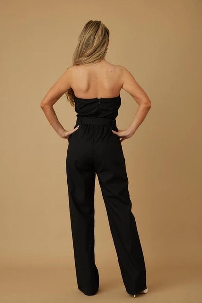 Jumpsuit Strapless Negro
