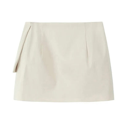 Falda Crema con Lazo