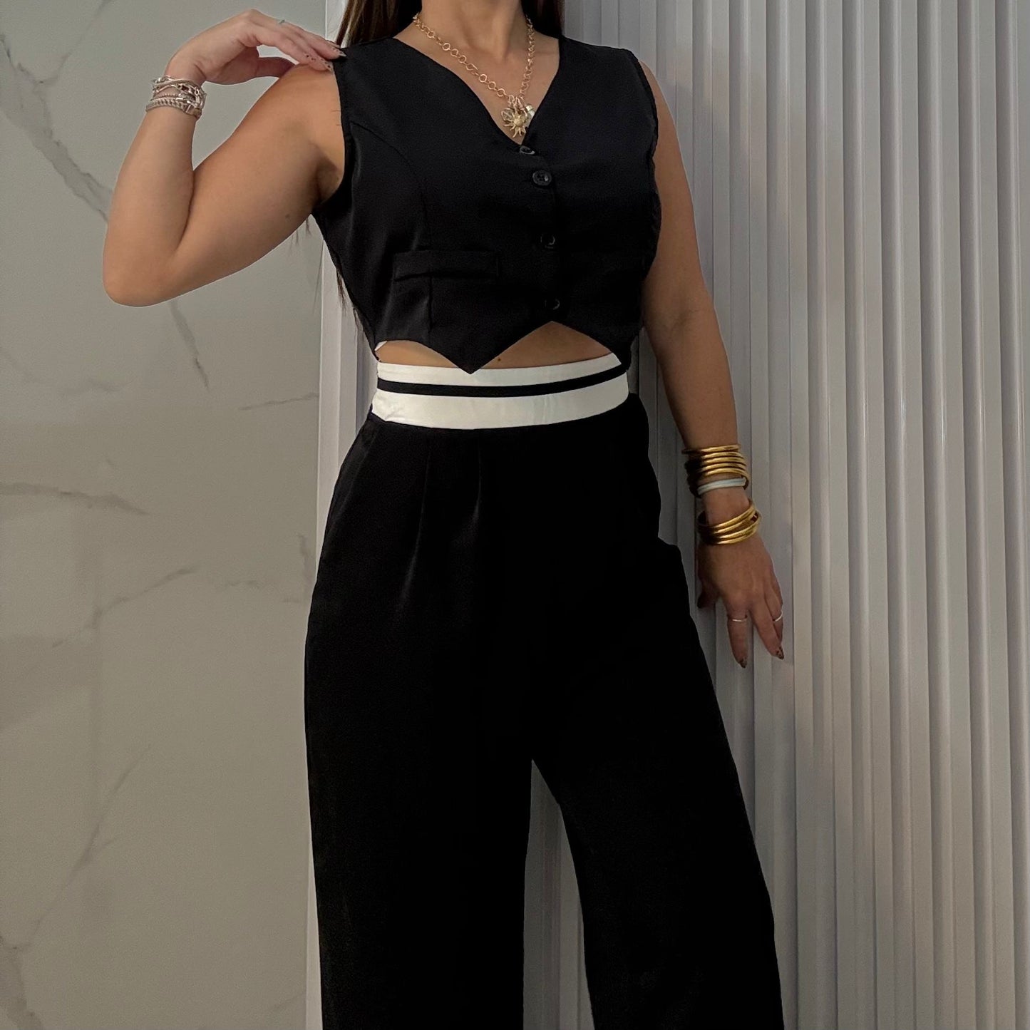 Set Negro de Dos Piezas