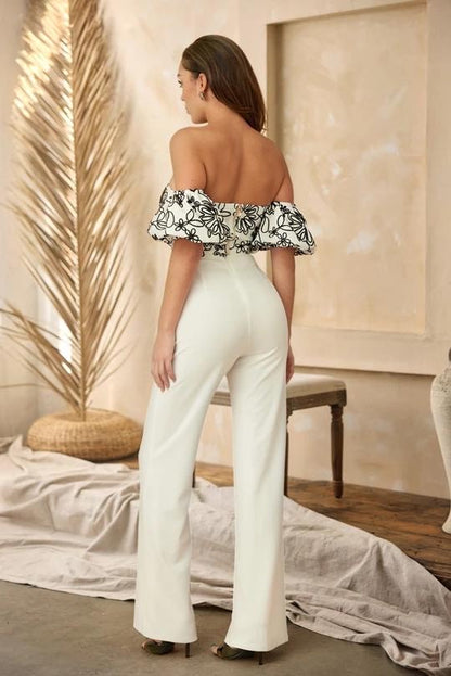 Conjunto Blanco de Dos Piezas