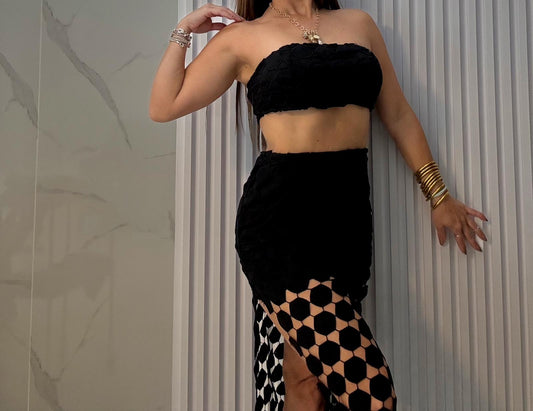 Set Negro de Dos Piezas